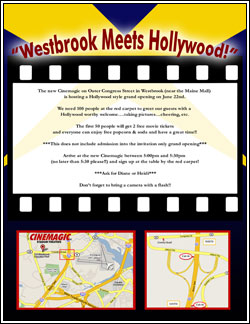 Cinemagic - Grand Opening Flyer